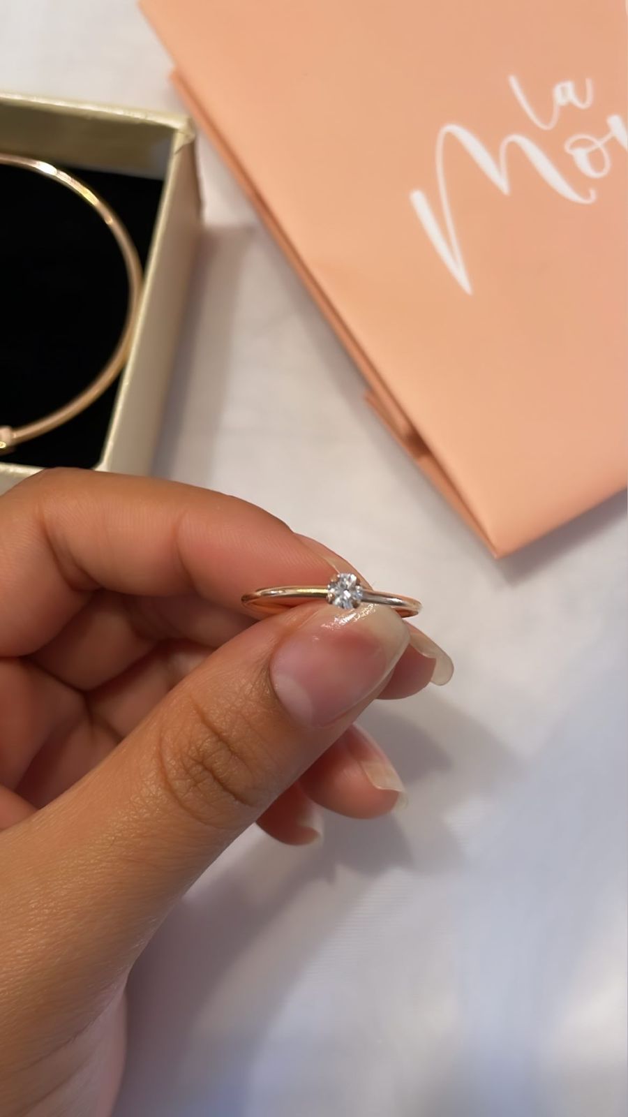 Anillo Solitario con Cristal