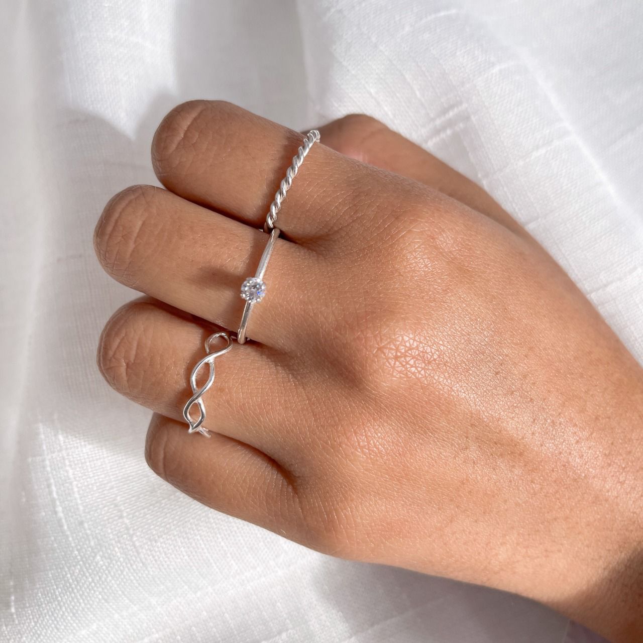 Set de 3 Anillos Minimalistas