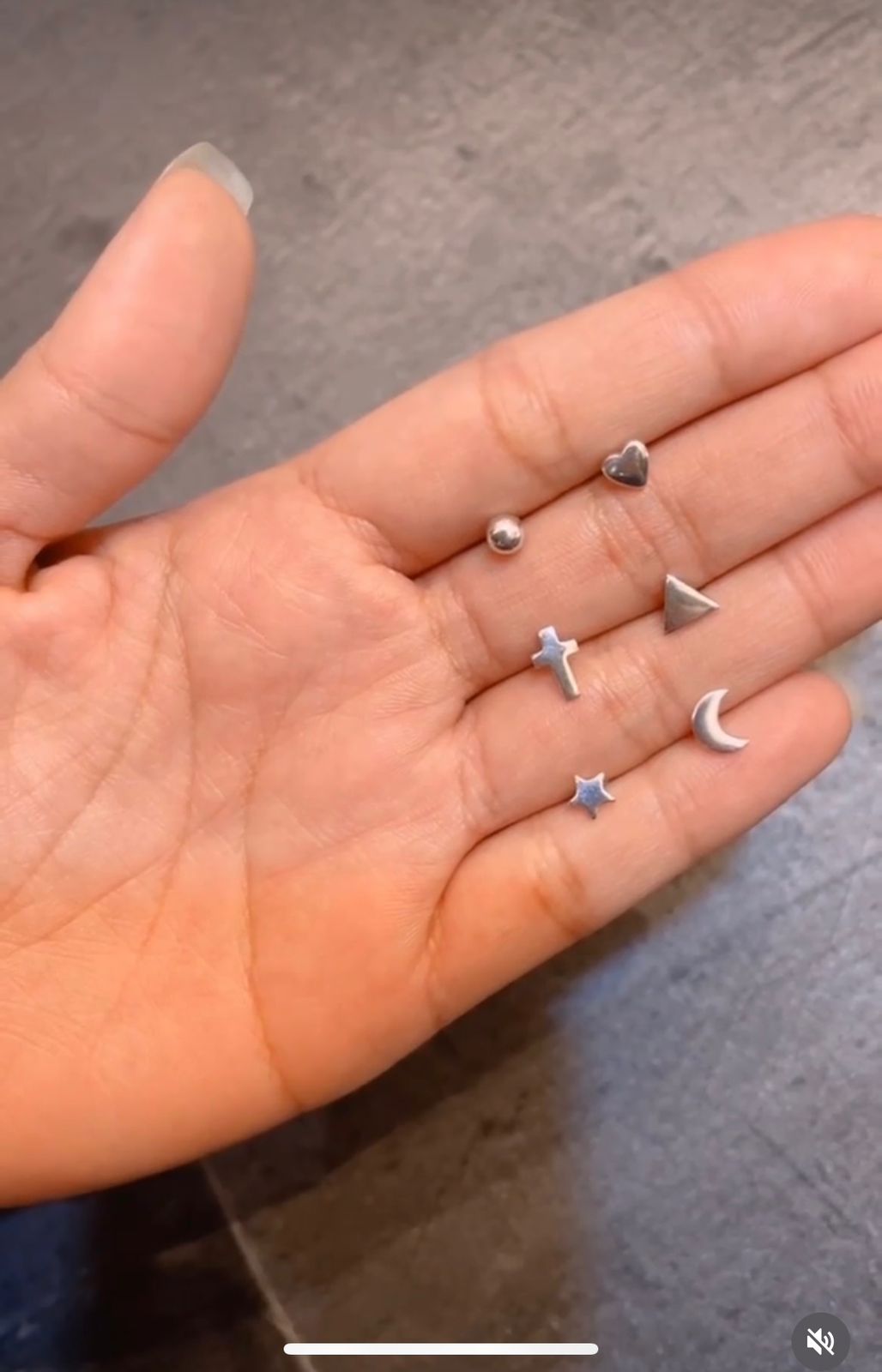 Set 6 Mini Studs Celestiales