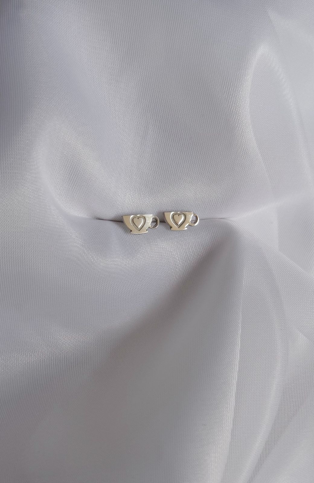 Aretes Taza con Corazón